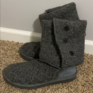 Ugg Lattice Cardigan Knit Boot